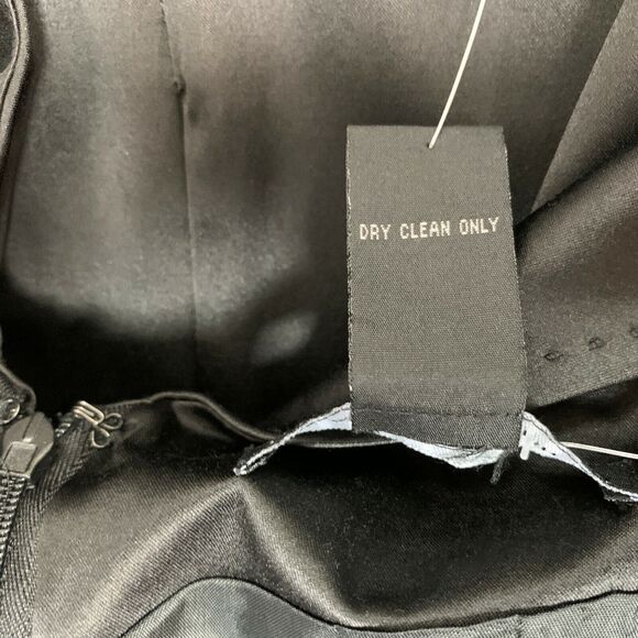 Grace Elements Women's Dress 6 Black Sleeveless with Belt V-Neck NWT - Picture 8 of 8